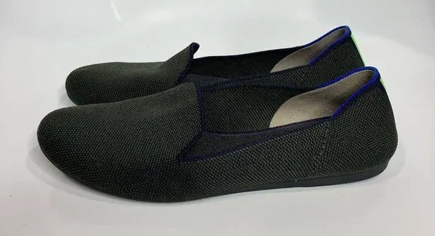 Rothy's Rothy’s The Loafer round toe olive green neon stripe on the back size 7.5