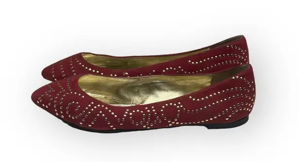 Enzo Angiolini new ❤︎ Stud Suede Ballerina Ballet Flat ❤︎ Pumpkin Spice ❤︎ 8M ❤︎