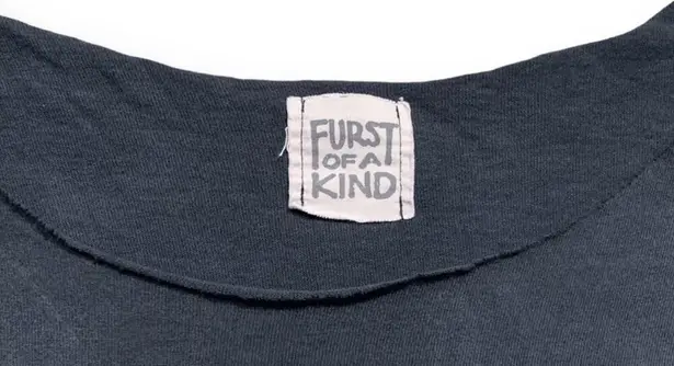 OOAK Furst Of A Kind Dale Earnhardt Shirt Snap Detail Cropped NASCAR Graphic Tee Black Size L