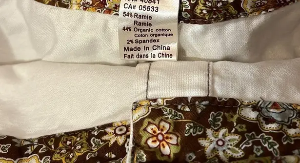 AVENTURA Clothing Logan Organic Cotton Cord Skirt Size 8 White