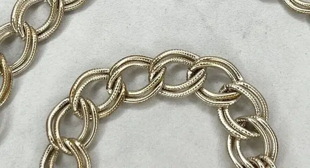 Gold Tone Chunky Textured Y2K Chain Link Festival Belt One Size (OS) ✨