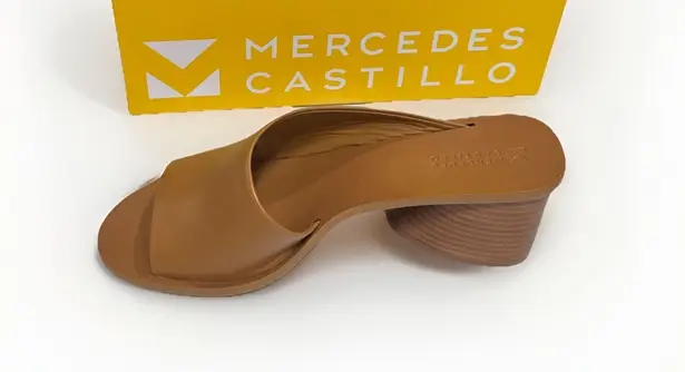 Mercedes Castillo Olga Women’s Sandals Size US 10 EU 40 Walnut Silk Nappa Brown