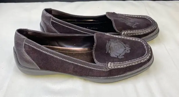 Etienne Aigner Women's Brown Suede Leather Loafers/ Shoes Size 7.5 SKU 5520