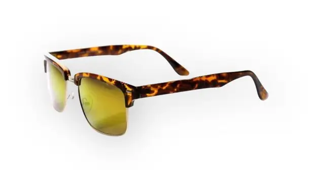 Frame new ☀︎︎Half Horn Rim Sunglasses Sunnies ☀︎︎ Orange Flash Fire Lenses ☀︎