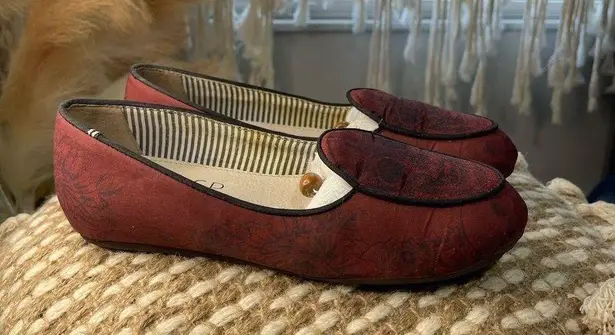 Charles Phillip Shanghai Red Skull Loafers Size 6