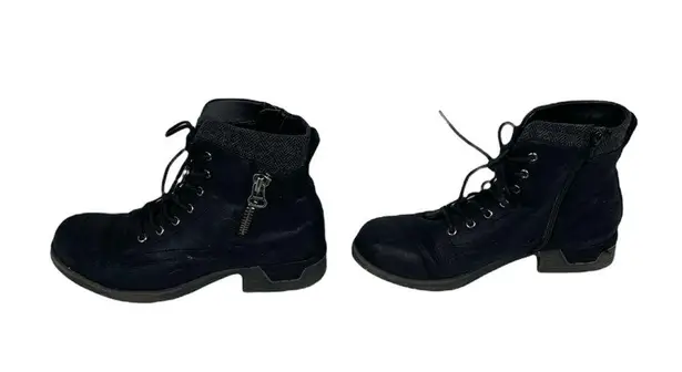 White Mountain Randall Lace Up Boots, Black, 8