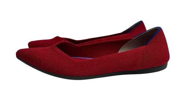 Rothy's Rothy’s The Point Washable Flats in Chili Red Size 5.5