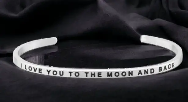 MantraBand stainless steel inspirational cuff bracelet