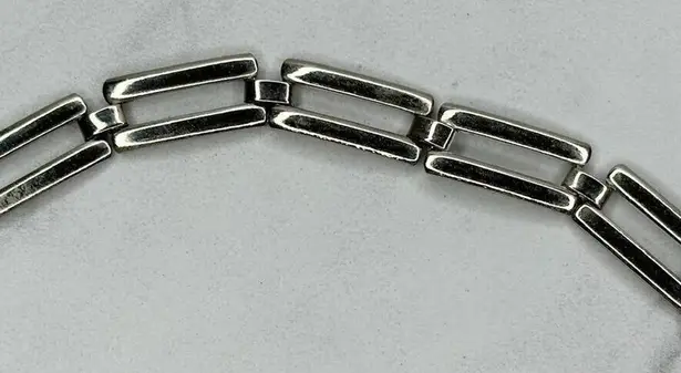 The Bar Skinny Silver Tone Metal Chain Link Belt Size Large L XL