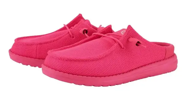 Hey Dude Wendy Slip Mono Electric Pink Casual Loafer Shoes W 7