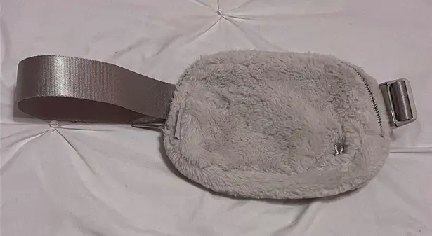 Lululemon White fuzzy  belt bag thumbnail 1