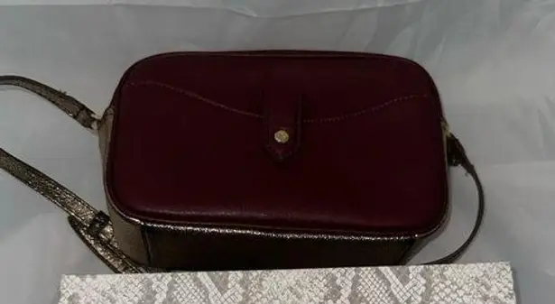 Vintage Gili Got It Love It Leather Cranberry Crossbody Purse Original Box Red