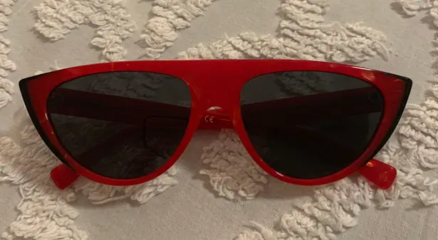 Authentic ALAIN MIKLI PARIS Miss J Red Cat Eye Sunglasses A05031