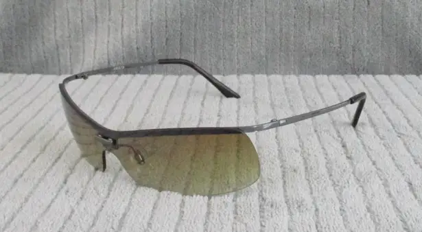 New Divine Eyewear Krista Chrome/Amber Gradient Sunglasses Women's NWT