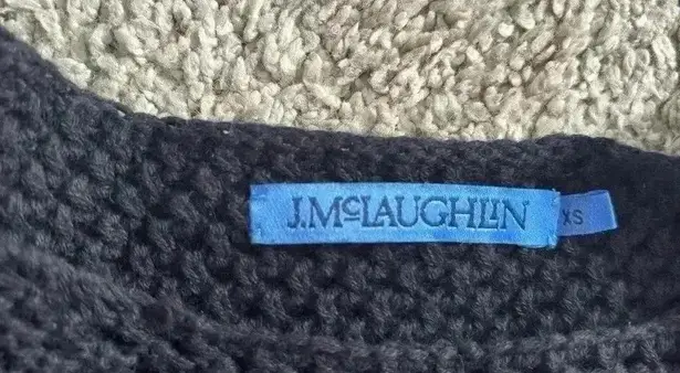 J. McLaughlin Crochet Black Dress Cover Up Beach Size XS