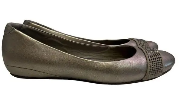 Ecco  Bronze with Rhinestone Ballet Flats Shoes Size 39 (8-8.5)