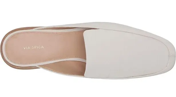 Via Spiga Bibiane Cream Mules Slip