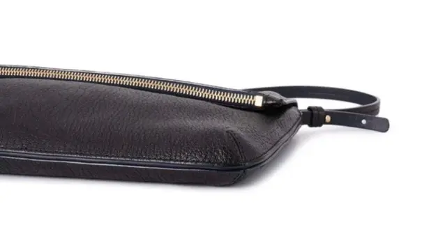 Smythson | Pebbled Leather Flap Messenger Bag in Black | Handmade in Italy