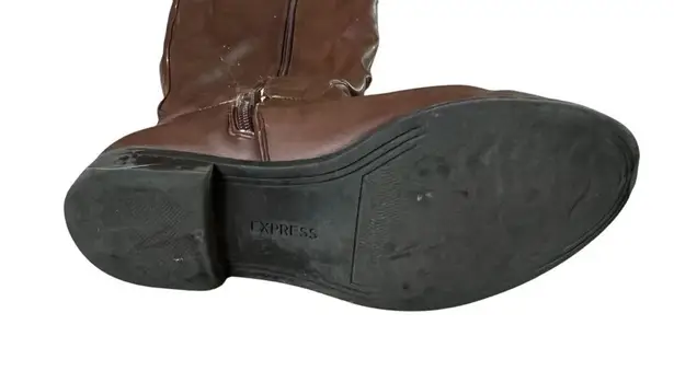 EXPRESS  Brown Riding Boots Sz 9 - Image 5