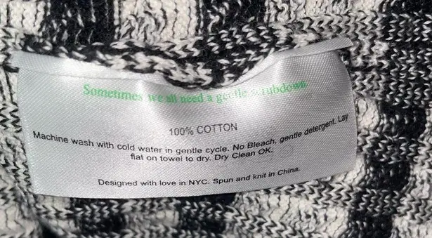 MM.LaFleur Size M The Charli Top Cable Stripe Black White