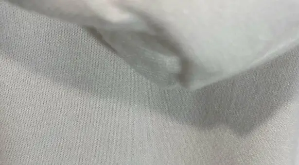 OTL Apparel Cropped White Dolman Sleeve Hoodie Size M