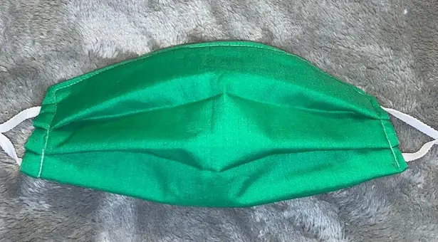 Fabric Face Mask Lily Pad 🐸 Frog Yellow Green