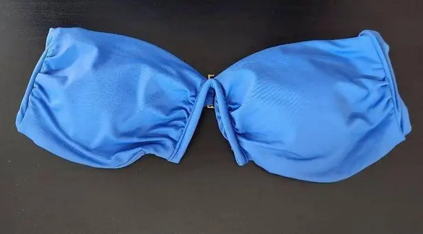 Blue Strapless Bikini Top Blue Swim Top NWT Size Medium Blue Andie Top
