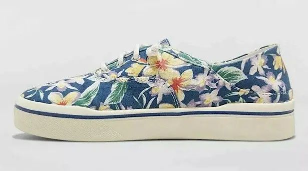 Mad love Women’s Kendra Floral Canvas Lace Slip On Sneakers Shoes Size 6