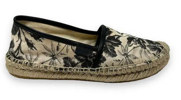 Gucci  Herbarium Floral‎ Canvas Espadrille Flats Womens 36 (US 6)