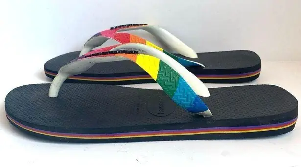 Havaianas  Rainbow Colorful Pride Strap Flip Flop Sandal Women's 7 / 8 US 39 EUR