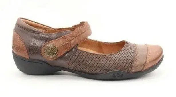 Taos Bravo Mary Jane Loafers Slip On Shoes Whiskey Brown, Sz 7.5