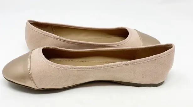 ROHB Corsica II Rose Suede Rose Gold Cap Toe Flats Size 5 NWT Pink