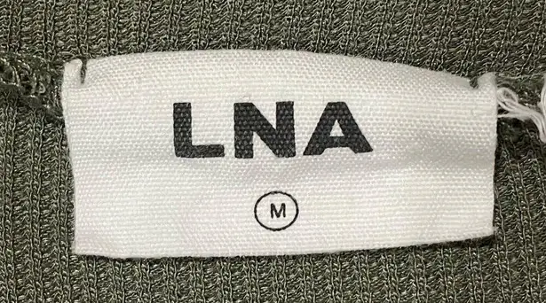 LNA Asymmetrical Single Cold Shoulder Top - Tea Leaf - Medium