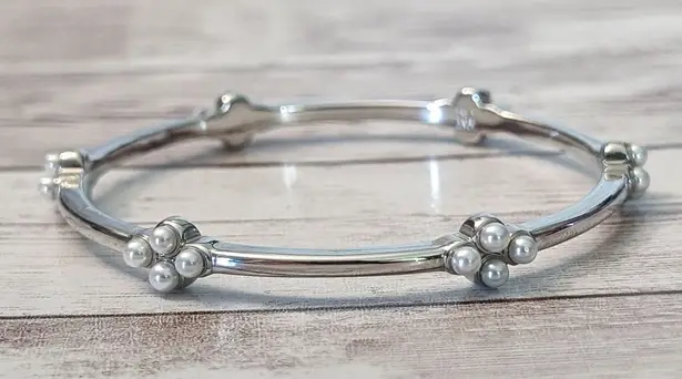 Lia Sophia Bracelet - Silver Tone & Faux Pearl