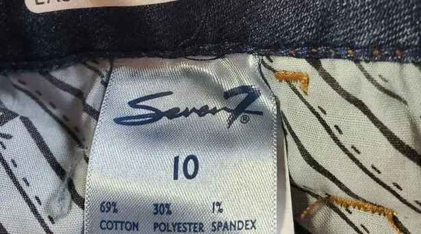 Seven7 weekend boyfriend relaxed fit size 10 medium dark jean denim
