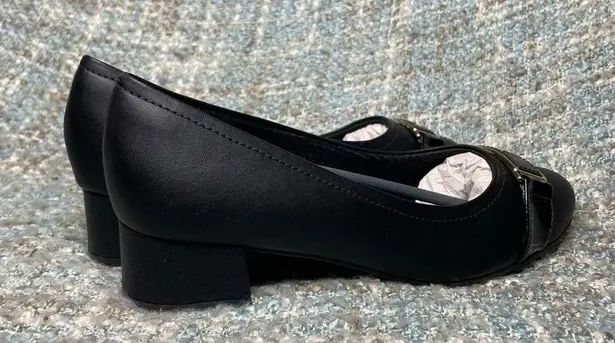 Piccadilly Cloud Rita II Women's Low Heel Buckle Pumps in Black Size 10