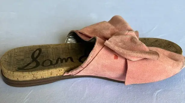 Sam Edelman  Henna Pink Bow Slide Sandals Size 7
