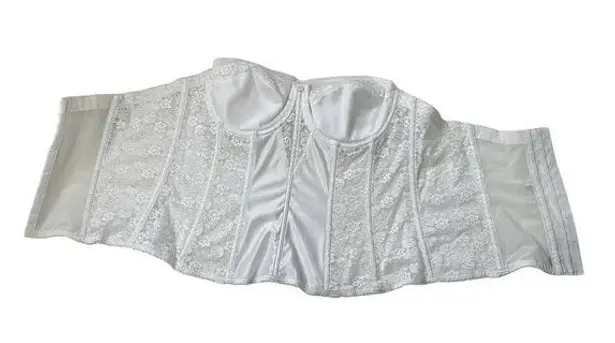 Dominique Colette Underwire Strapless Bustier 8949 White Size 40C