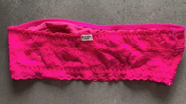 Gilly Hicks  Bright Pink Lace Unlined Bandeau--XS