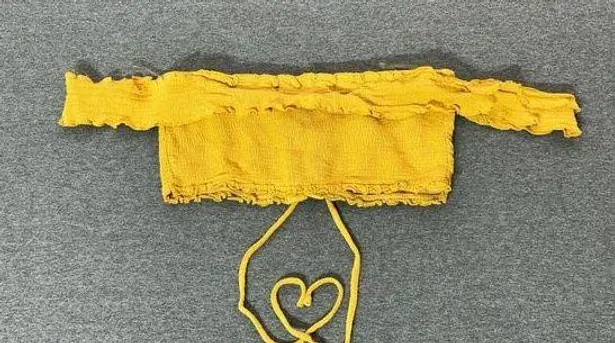 Nectar Clothing | Women's Lace Up Ruffle Sleeve Crop Top | Small