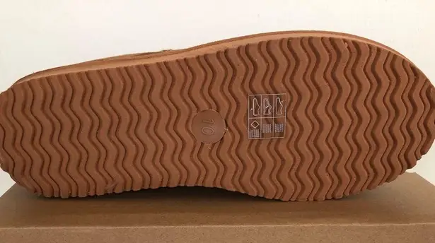 Pacific&Co PORTLAND BOOT Size 10 Chestnut Womens Shearling Booties Faux Suede New