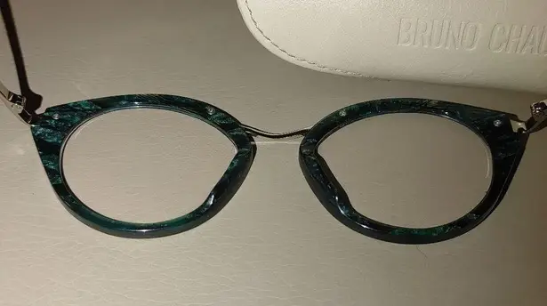 Bruno Chaussignand Eyeglass Frame JULEP GPA 49 19 France Fait Main Case Blue