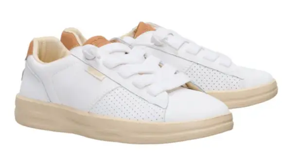 Hey Dude Karina Duo Classic White & Tan Slip on Sneakers Size 7