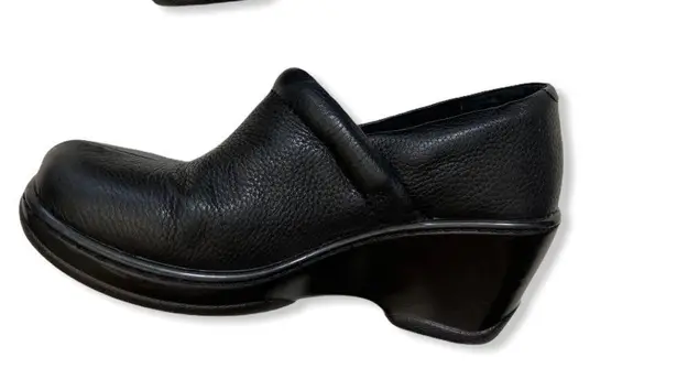 Born concept B.O.C.  Black Leather Lesa Clog