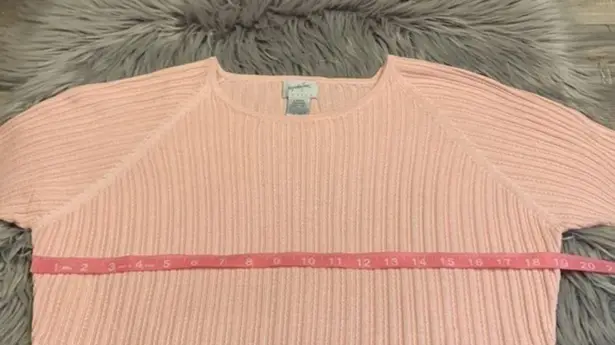 Jacqueline Ferrar Vintage 100% silk short sleeve sweater LP