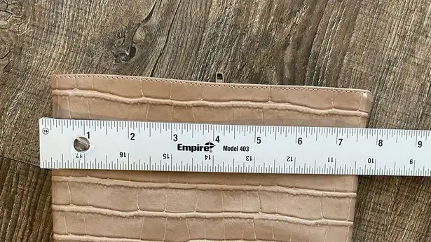 So Me Women Shoes Knee High Boots Wedge Size 9 Heels Full Zip LEXSAHAR Tan Croc