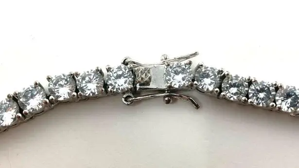 BLING giant CZ tennis necklace statement piece!