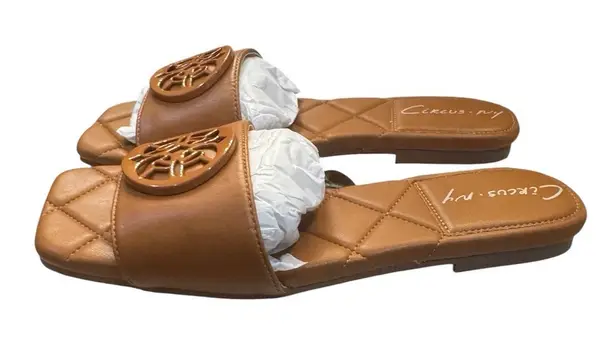 Circus by Sam Edelman Circus NY by Sam Edelman Women's Arissa Slide Sandal Brown Size 6