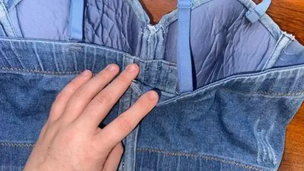 Jean Corset Top Size L