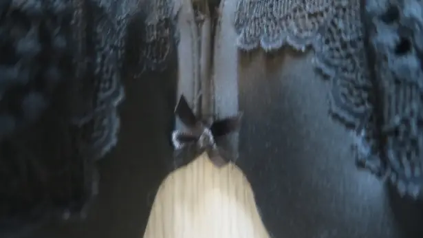 Cacique Lane Bryant boost strapless bra jewelry on front lacey in black size 44DD.